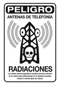 antenas de telefonia movil afiche radiaciones