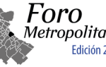 Imagen ilustrada en gris del área metropolitana más la leyenda Foro Metropolitano, edición 2021
